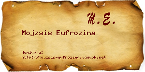 Mojzsis Eufrozina névjegykártya